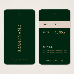 Étiquette de prix de vêtements moderne minimaliste