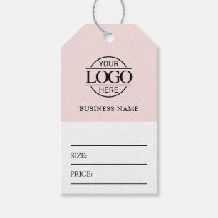 Étiquette de prix minimale avec logo d'entreprise