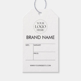 Étiquette de prix minimaliste moderne avec logo d'