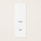 Étiquette de prix pour vêtements simples Black Han