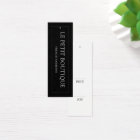 Étiquette de prix pour vêtements simples Black Han