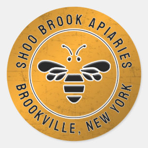 Étiquette de produit Apiary de l'apiculteur de cui