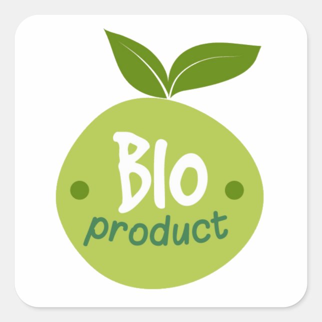 Étiquette de produit biodégradable (Devant)