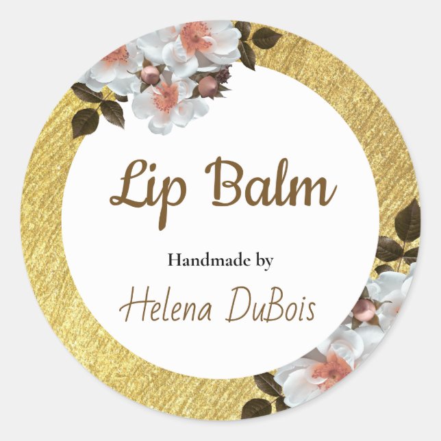 Étiquette de produit de bain de beauté simple (Devant)