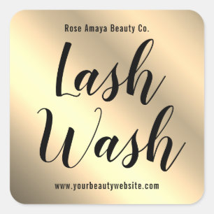 Étiquette de produit de Lash Lash de calligraphie 
