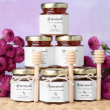 Étiquette de produit de miel fait maison