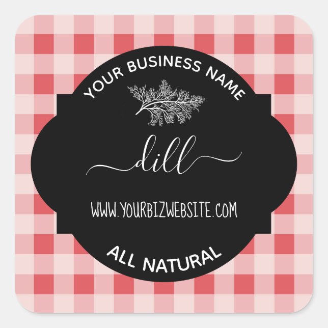 Étiquette de produit de pot d'herbes et d'épices (Devant)