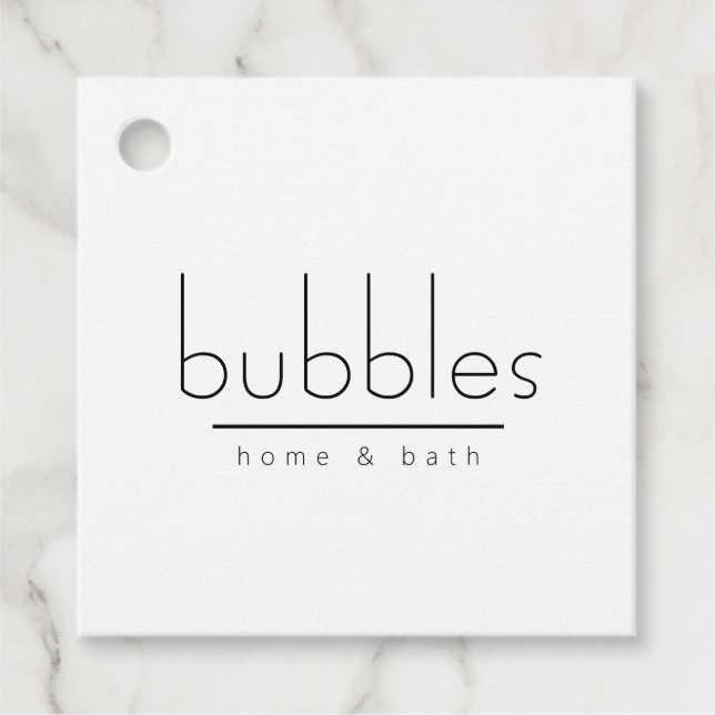 Étiquette de produit de salle de bain et de maison (Devant)