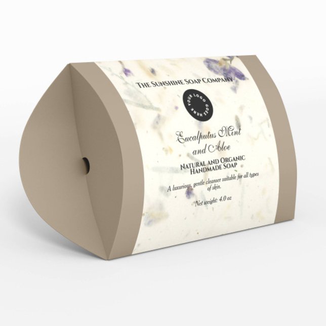 Étiquette de produit de savon de style papier de f (Créateur téléchargé)