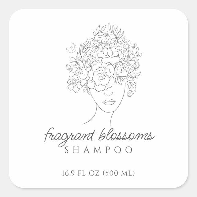 Étiquette de produit de shampoing pour cheveux (Devant)