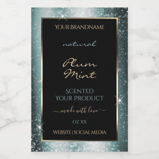 Étiquette de produit du cadre de Parties scintilla (Étiquettes simples)