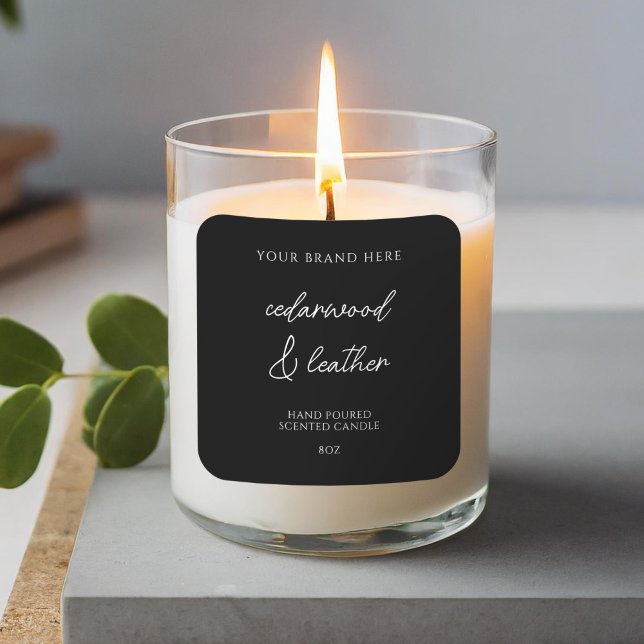 Étiquette de produit minimal moderne pour bougie (Créateur téléchargé)