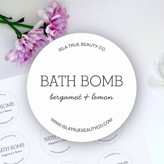 Étiquette de produit minimaliste de typographie mo