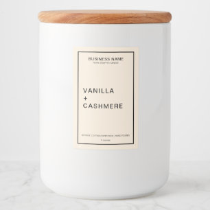 Étiquette de produit minimaliste moderne