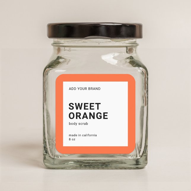 Étiquette de produit minimaliste moderne de couleu (Créateur téléchargé)