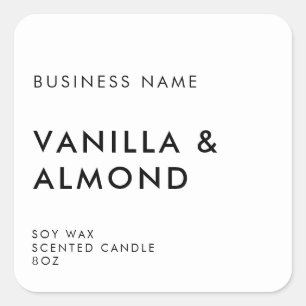 Étiquette de produit minimaliste simple