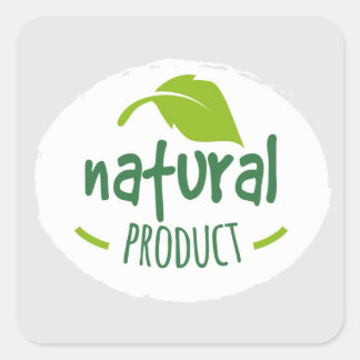 Étiquette de produit naturel
