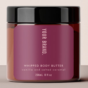 Étiquette de produit neutre Mulberry & Pink Minima
