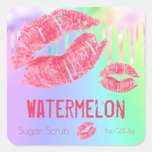 Étiquette de produit Pastel Shimmer Sugar Scruter (Devant)