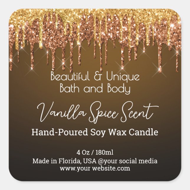 Étiquette de produit pour Bouteille en Verre avec  (Devant)