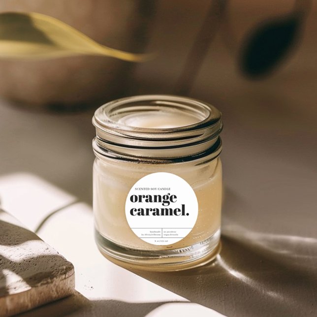 Étiquette de produit pour chandelles à la mode mod (Créateur téléchargé)