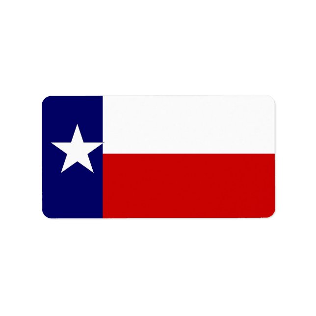Étiquette de produit Texas Lone Star Drapeau Desig (Devant)