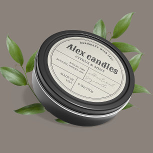Étiquette de produit vintage Retro Typographie