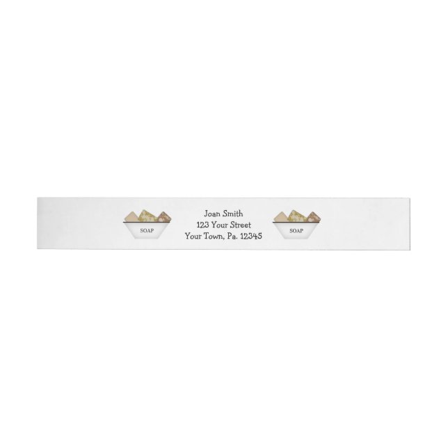 Étiquette de produits Country Soaps White Wraparou (Individual)