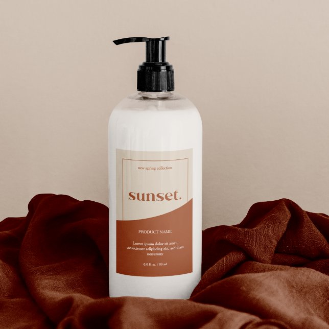 Étiquette de produits Logo Moderne (Créateur téléchargé)