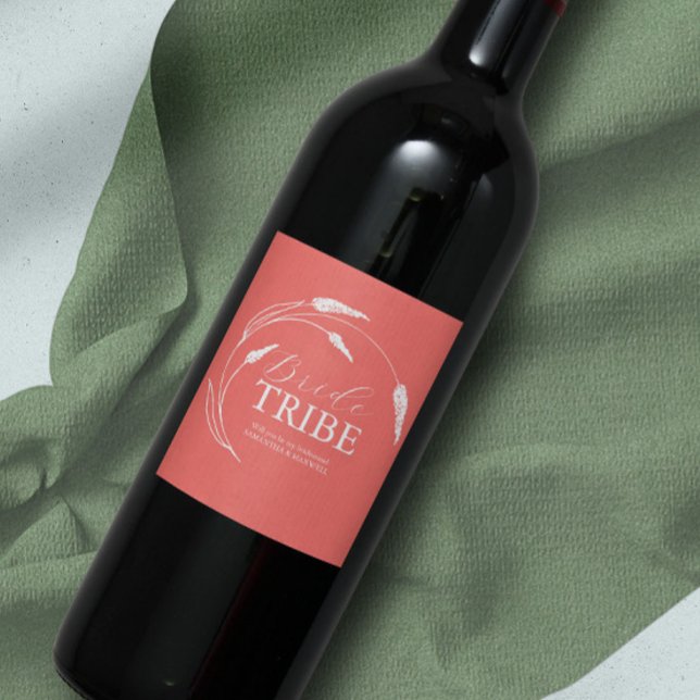 Étiquette de proposition Peach Bridesmaid (Créateur téléchargé)