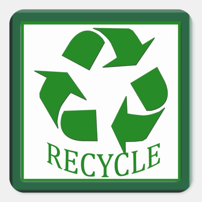 Étiquette de recyclage (Devant)