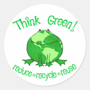 Étiquette de recyclage de l'environnement de greno