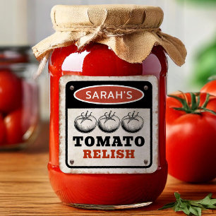 Étiquette de relais de tomates personnalisée avec 