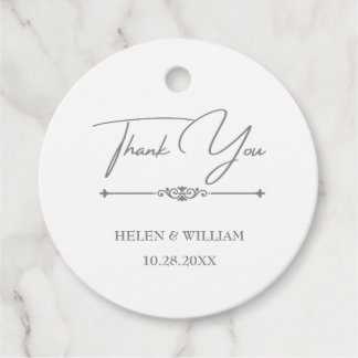 Étiquette de remerciement bohème