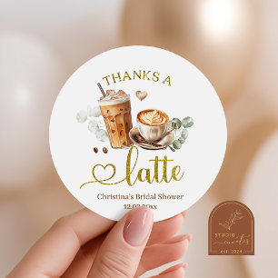 étiquette de remerciement Café Merci Beaucoup