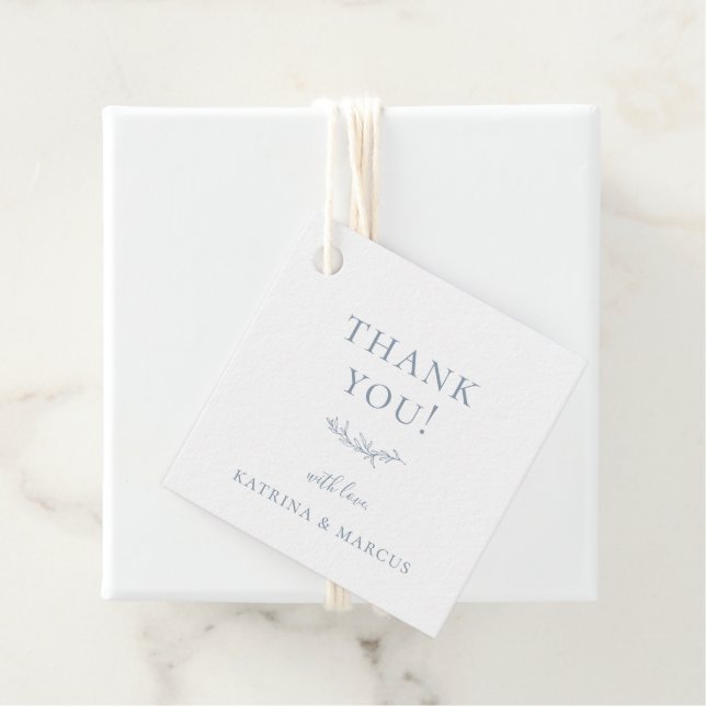 Étiquette de remerciement de branche botanique ble (En situation)