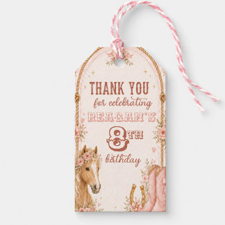 Étiquette de remerciement de fête d'anniversaire d