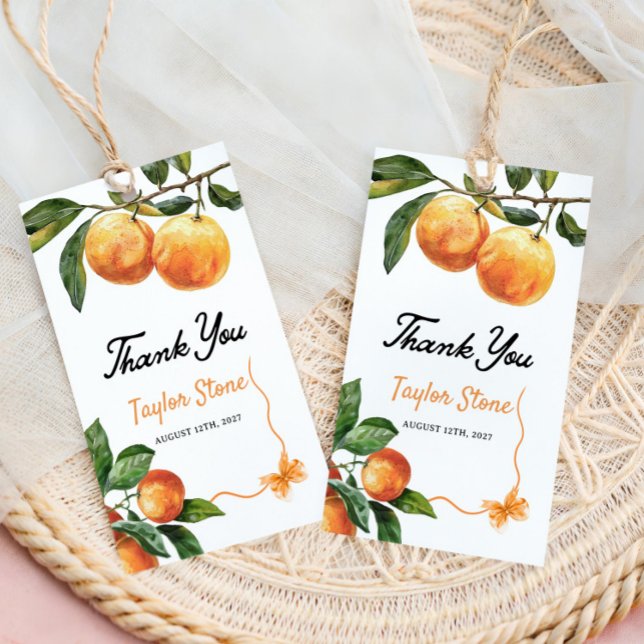 Étiquette de remerciement | Étiquette cadeau orang (Créateur téléchargé)