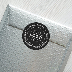 Étiquette de remerciement personnalisée avec logo 