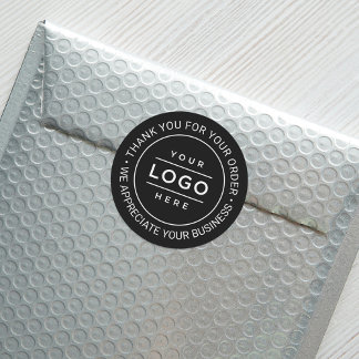 Étiquette de remerciement personnalisée avec logo 