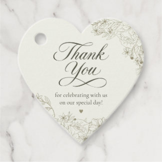 Étiquette de remerciement pour cadeau de mariage f