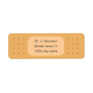 Étiquette de retour Bandaid Médicale Doctor Fun