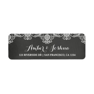 Étiquette de retour d'adresse du tableau de bord d