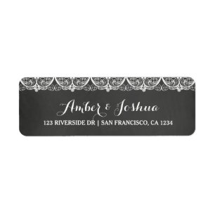 Étiquette de retour d'adresse du tableau de bord d