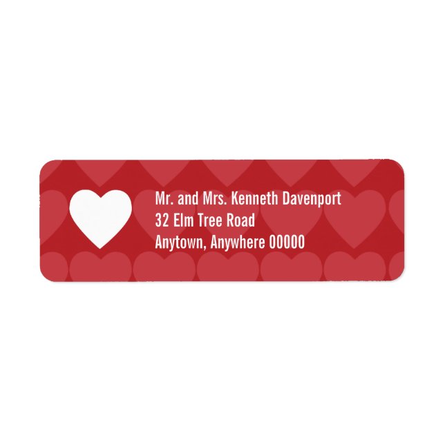 Étiquette de retour d'amour répété (Devant)