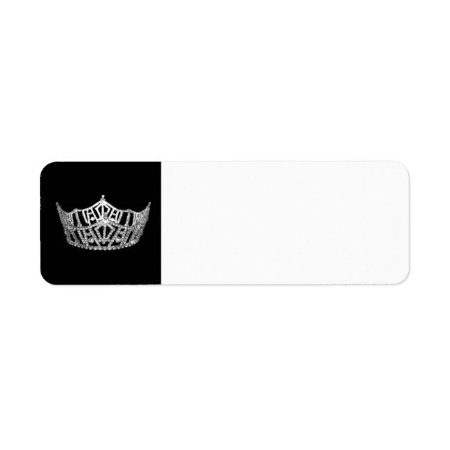 Étiquette de retour de la couronne Pageant (Devant)