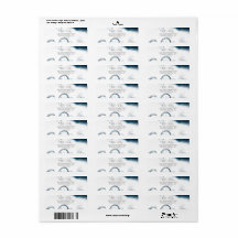 Étiquette de retour de l'aquarelle céleste moderne