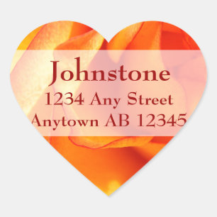 Étiquette de retour du Mariage Rose flamand