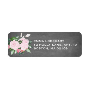 Étiquette de retour du tableau de bord fleuri
