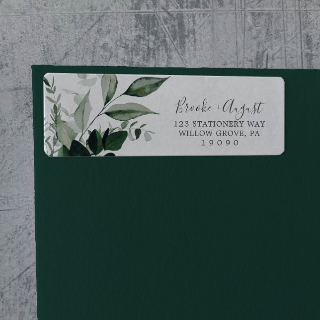 Étiquette de retour Emerald Greenery (Créateur téléchargé)
